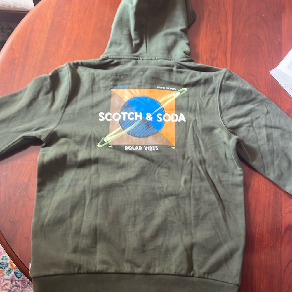 Green Zip Up Jacket By Scotch & Soda